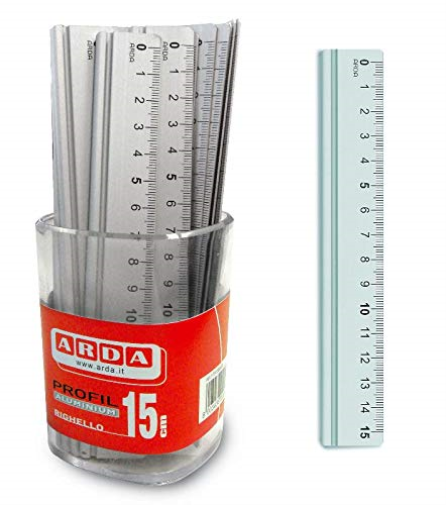 Cf15 Righelli Alluminio Baratt.15Cm