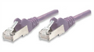 Intellinet Network Patch Cable, Cat5e, 7.5m, Purple, CCA, SF/UTP, PVC, RJ45, Gold Plated Contacts, Snagless, Booted, Lifetime Warranty, Polybag