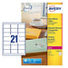 Avery Clear Laser Labels 63.5x38mm L7563-25 (525 Labels)