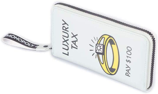 Hasbro Monopoly Luxury Tax Zip-Around Purse Wallet With Wrist Strap, Female, Green (Gw518305Hsb)