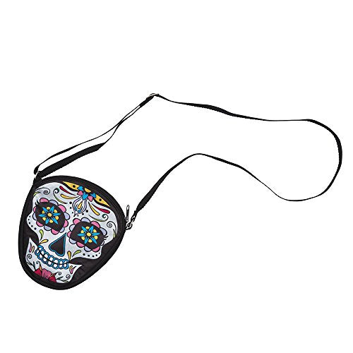 Bristol Novelty BA2121 Day of The Dead Bag for Women | 1 Piece | Multicolour | ‎26 21.5 m x 2 cm Fancy Dress, Multicolor, One Size