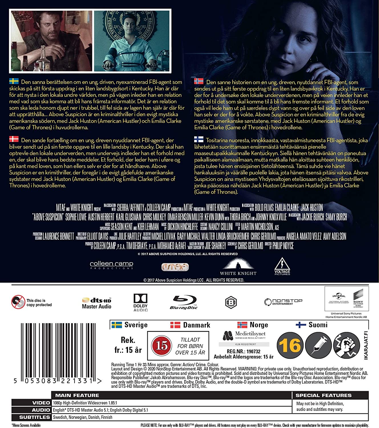Above Suspicion (2019) Blu Ray