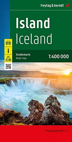 Iceland Street Map 1400000 Freytag Bernd