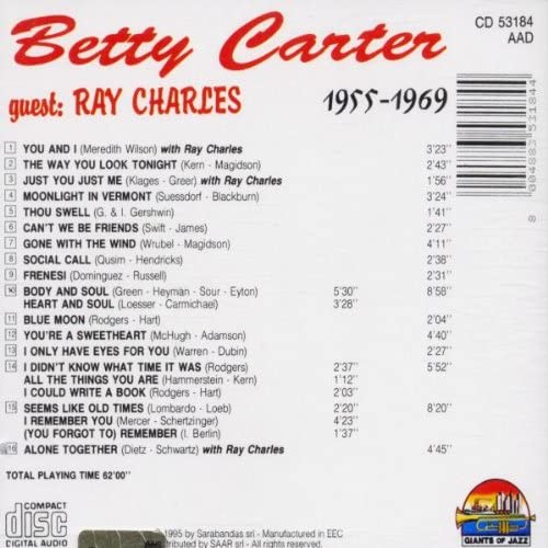 Betty Carter 1955-1969 -