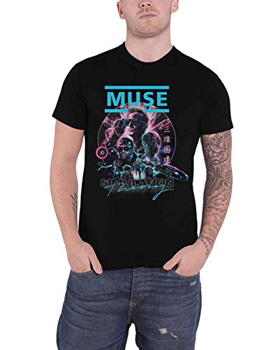 MUSE - SIMULATION THEORY BLACK T-Shirt Large - SIMULATION THEORY