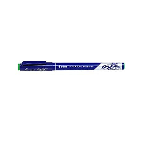 Pilot - Pilot FriXion Erasable Fineliner Pen 1.3mm Tip 0.45mm Line Green (Pack 12) - 4902505560514