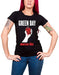 GREEN DAY - AMERICAN IDIOT HEART (BLACK) BLACK T-Shirt, Girlie with backprint Womens: 10 - AMERICAN IDIOT HEART (BLACK)