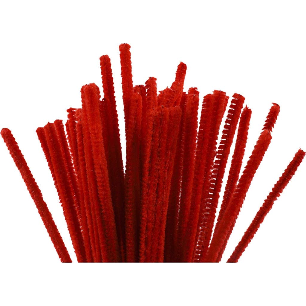 Chenilledraht St?rke: 6 Mm L 30 Cm 50 Stck. Rot - (DUTCH IMPORT)