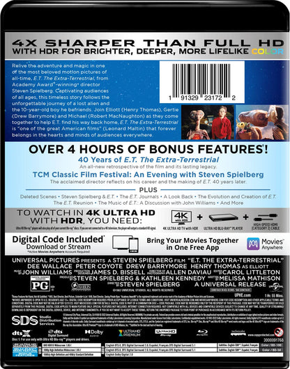 E.T. The Extra-Terrestrial 4K Ultra HD Digital 4K UHD