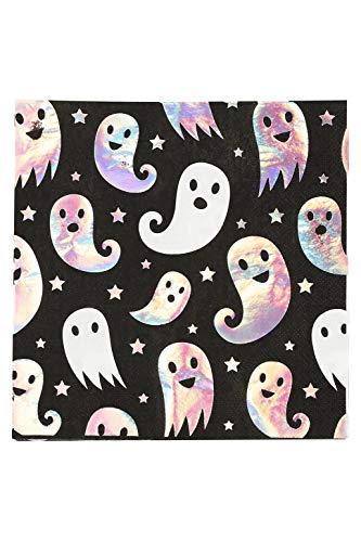 Smiffys Ghost Tableware, Party Napkins x8