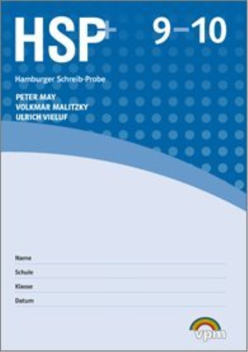 Die Hamburger Schreib-Probe (HSP) 9/ 10,  Ausgabe ab