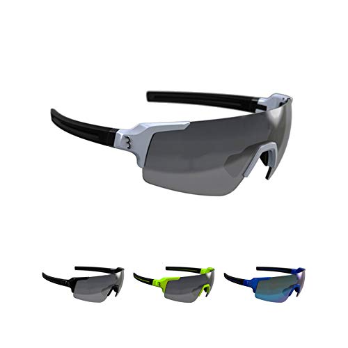 BBB BSG-63 - FullView Sport Glasses (White, Smoke Lens)