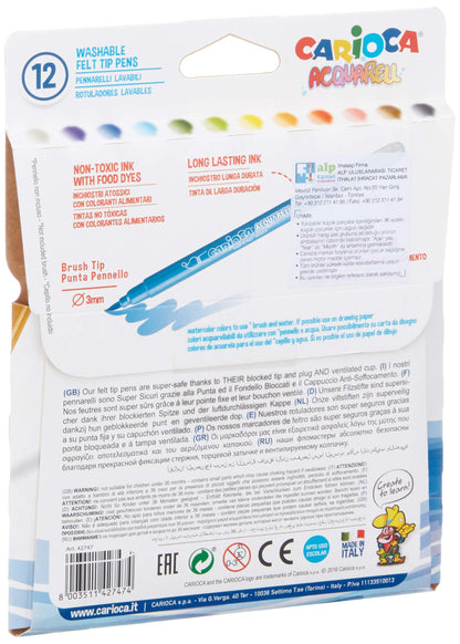 Cf12 Pennarello Acquarel Assortiti