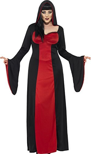 Smiffys Dark Temptress Costume, Red (Size X3) - `Dark Temptress Costume, Red, with Dress & Hood -  (Size: X3)`