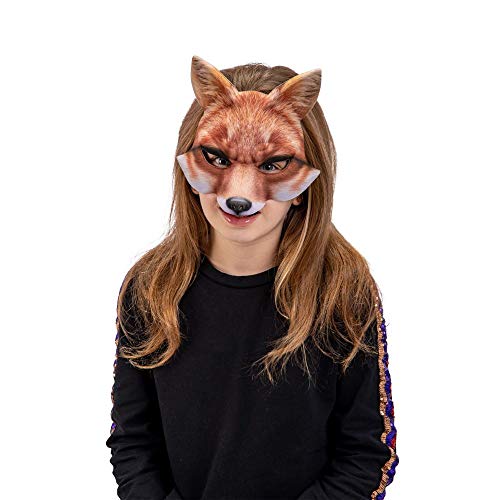 Carnival Toys Fox mask in fabric on cardboard