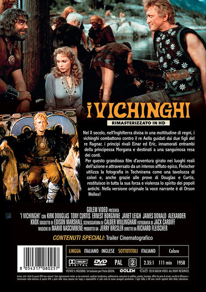 Dvd - Vichinghi (I) (Restaurato In 4K)