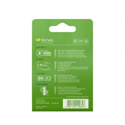 Gp Recyko Nimh 100Aaahce-2Wb2Aaa