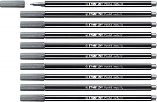 Cf10Stabilo Pen68Metallic Argen