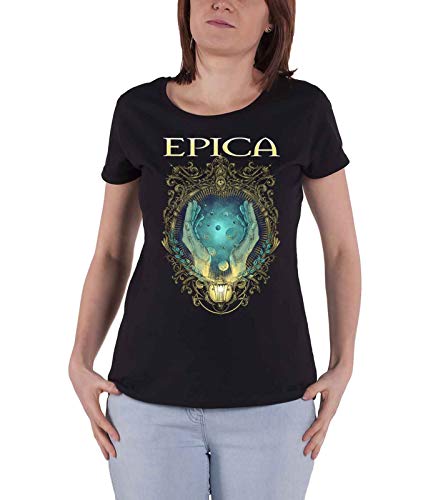 EPICA - MIRROR BLACK T-Shirt, Girlie  Womens: 14 - MIRROR