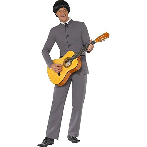 `Fab Four Iconic Costume, Grey, with Jacket & Trousers -  (Size: M)` Men's Costumes