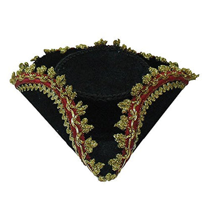 TRICORN HAT MINI & GOLD EDGE - FANCY DRESS