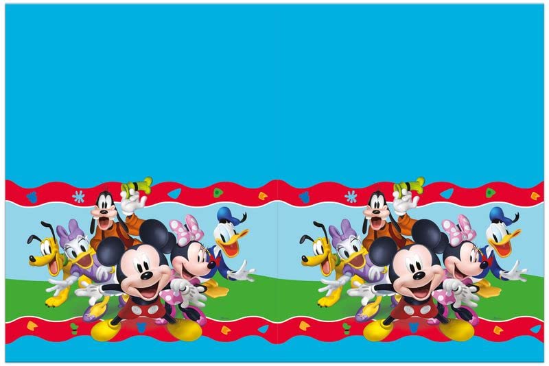 Tovaglia Pl 120X180 * Mickey Rock The House Q. Tovaglia Plastica 120X180 Cm Mickey Rock The House