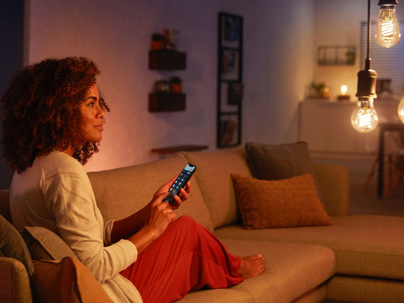 Philips Hue White - Led Filament Light Bulb - Shape: A60 - B22 - 7 W (Equivalent 40 W) - Class G - Warm White Light - 21