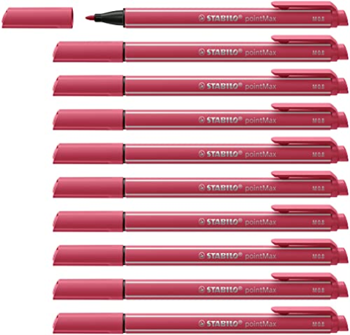 Cf10 Stabilo Pointmax Strawber Red