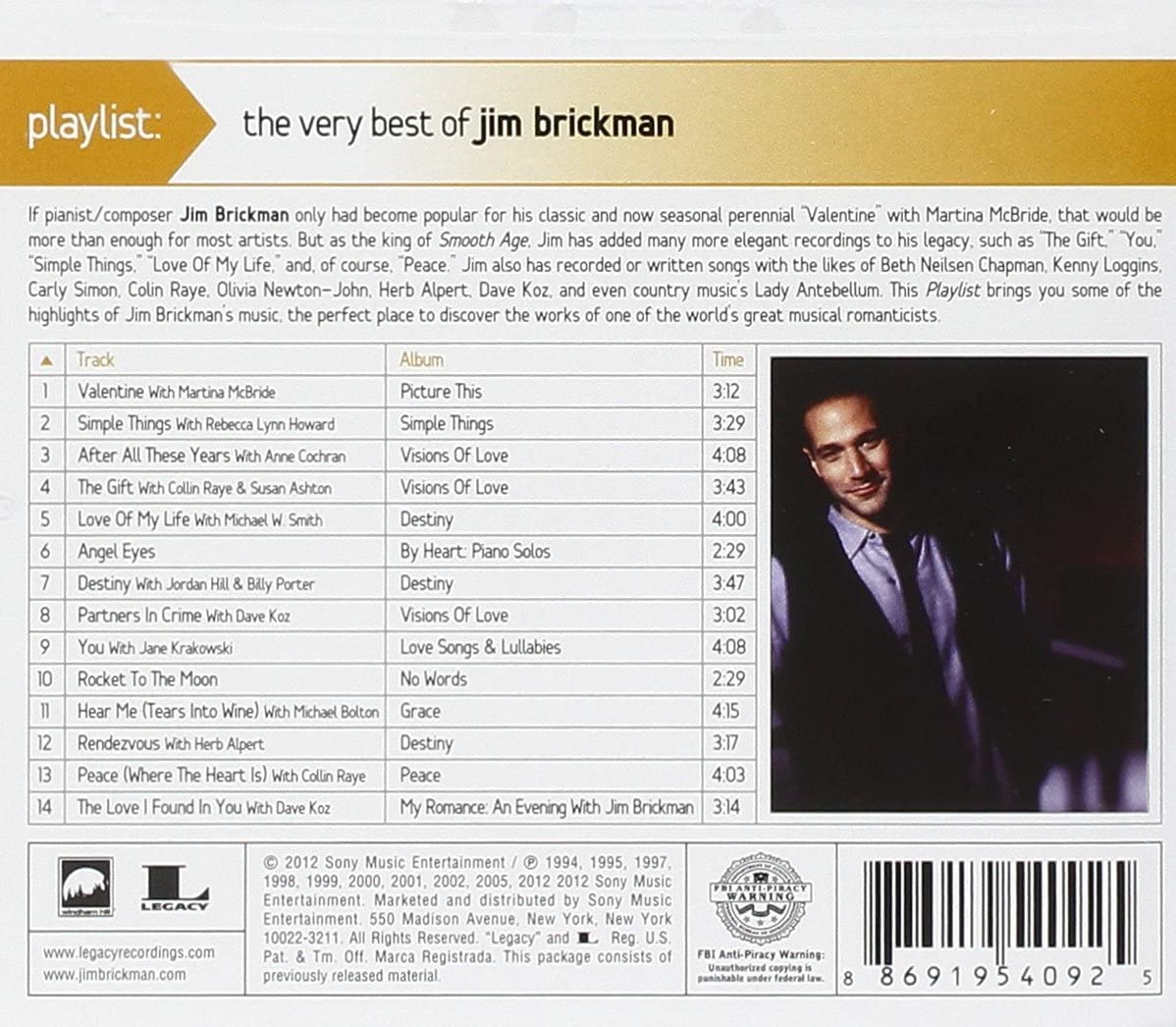 Playlist: The Very Best of Jim Brickman