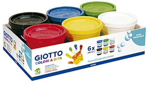 Cf6 Giotto Colori Dita 200Ml