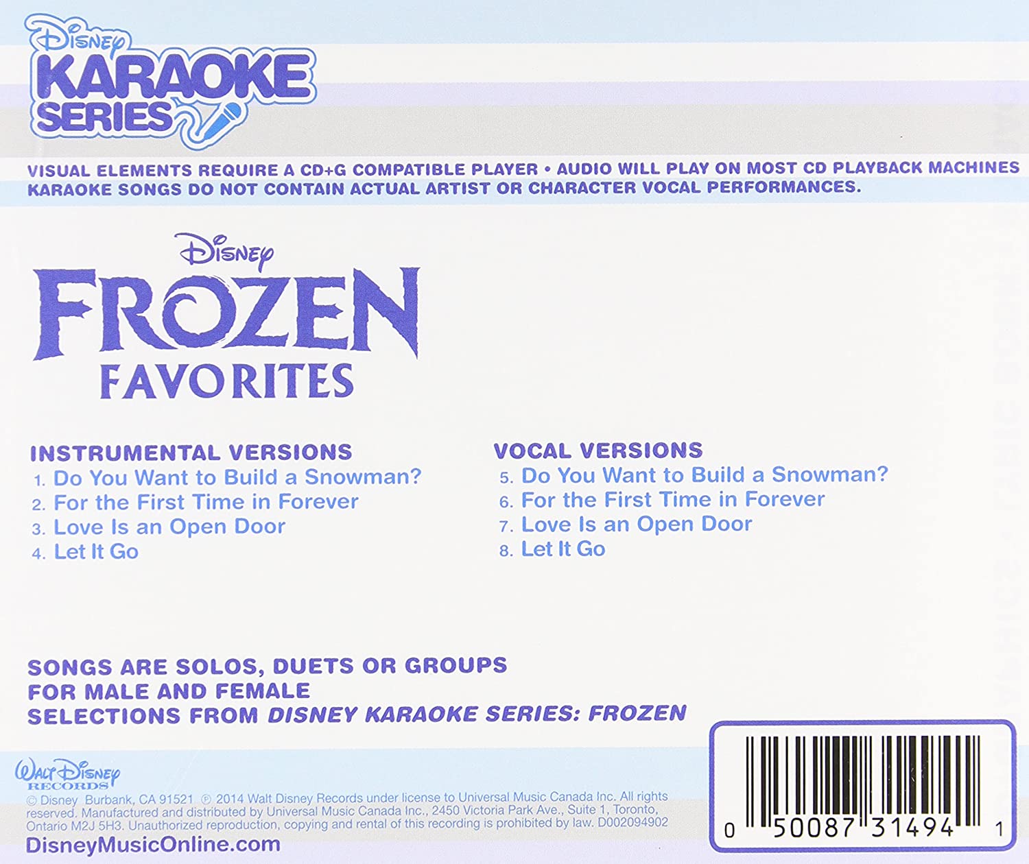Disney Series: Frozen Favorites / Various
