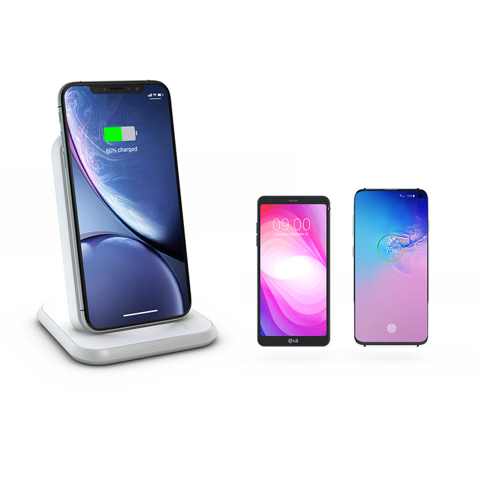 Zens Alu Stand Wireless Charger White