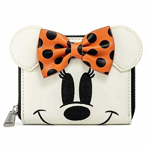 Loungefly Disney Ghost Minnie Glow In The Dark Cosplay Zip Around Wallet