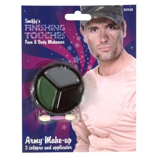 Smiffys Smiffys Make-Up FX, Army Camouflage Kit, Grease, M