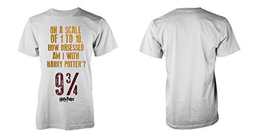 HARRY POTTER - OBSESSED WHITE T-Shirt Medium - Harry Potter: Obsessed (T-Shirt Unisex Tg. M)