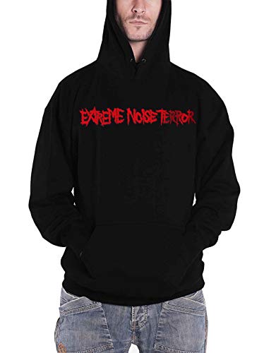 EXTREME NOISE TERROR - LOGO BLACK Hooded Sweatshirt X-Large - LOGO