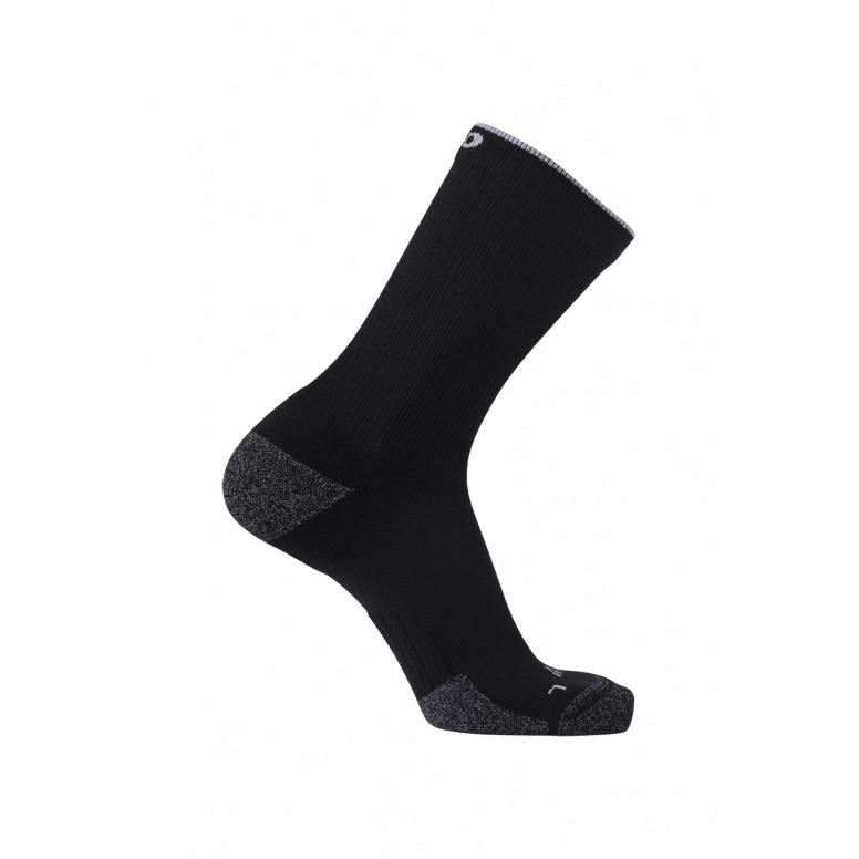 M2O Merino Crew Compression Sock Black/Grey M