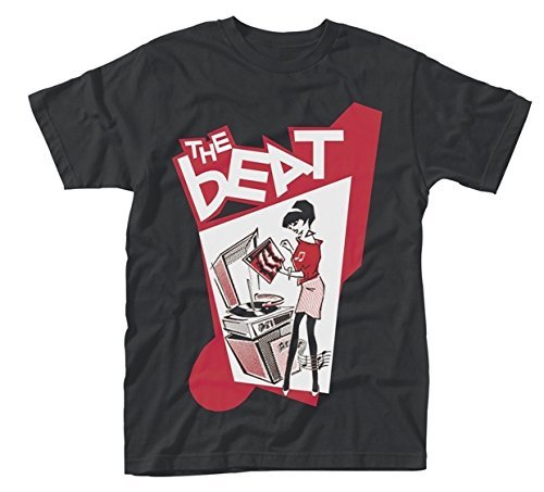 BEAT, THE - RECORD PLAYER GIRL BLACK T-Shirt Large - RECORD PLAYER GIRL
