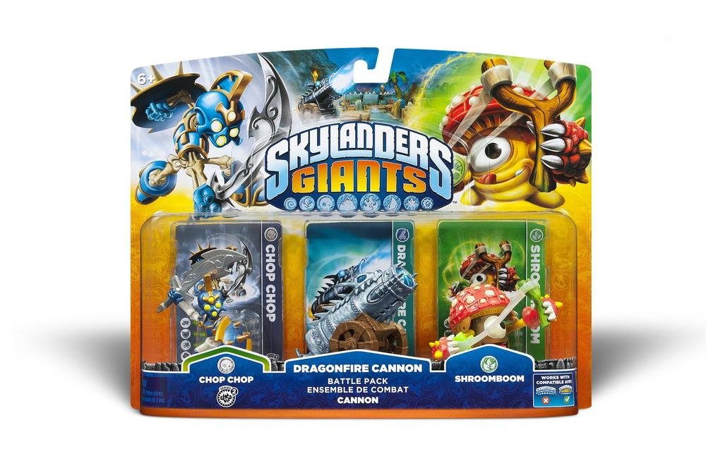Toys - Skylanders Giants: Battle Pack w1 (Shroomboom/Cannon/Chop Chop) (Wii/NDS/PS3/PC/3DS) (DELETED LINE) /VideoGameToy