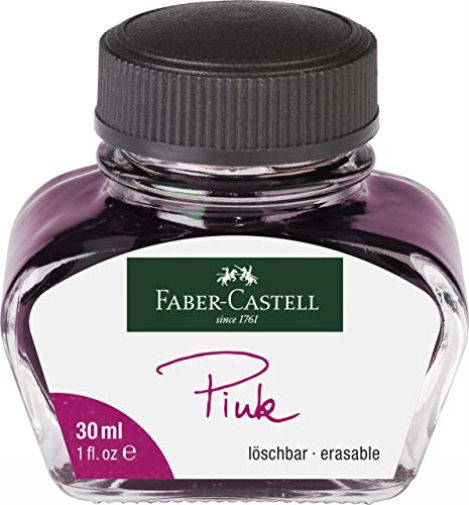 Faber Castell - Bicchiere Per Inchiostro, 30 Ml, Colore: Rosa