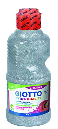 Flacone 250Ml Tempera Argento Glitt