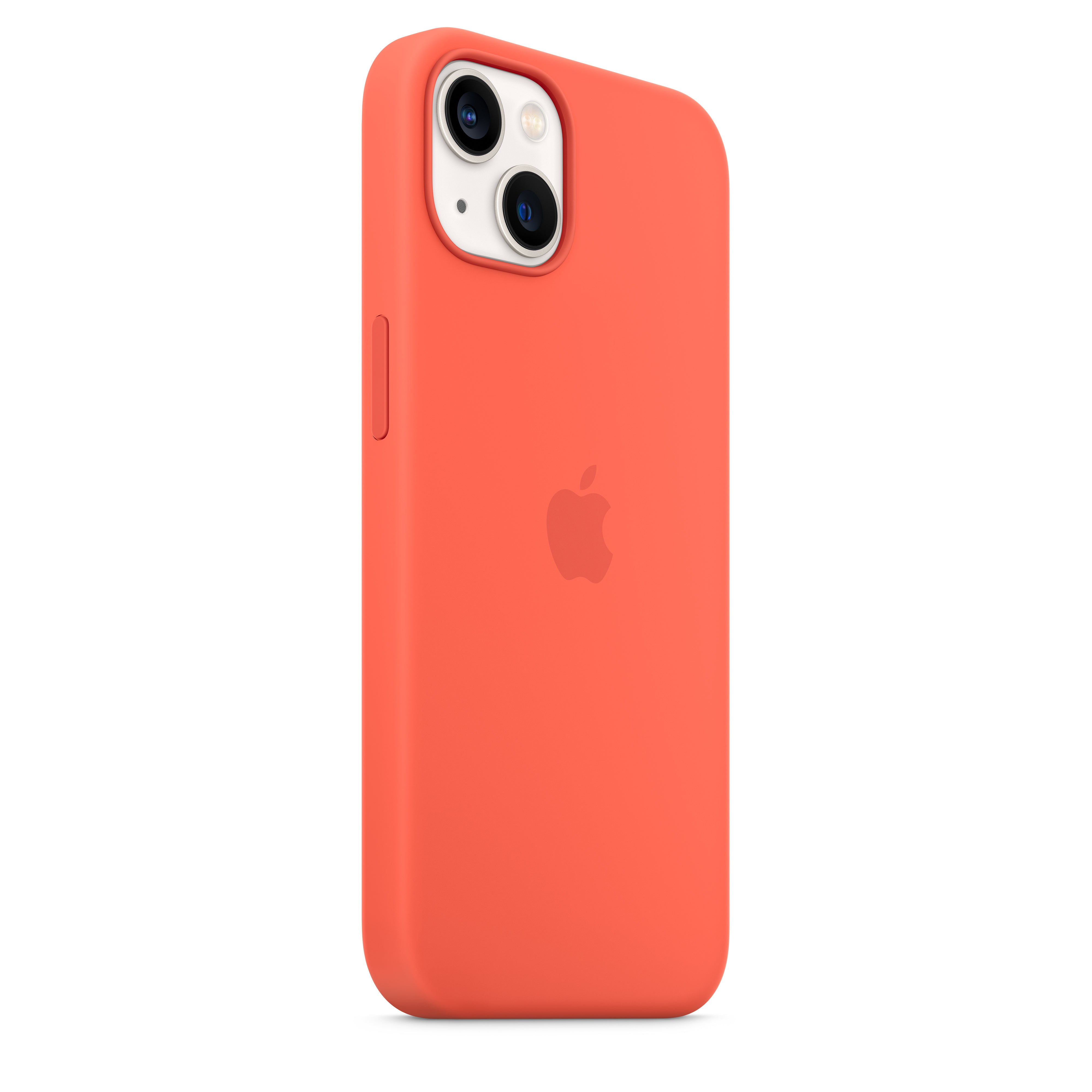 Apple - Back Cover For Mobile Phone - Magsafe Compatibility - Silicone - Nectarine - For Iphone 13