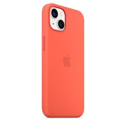 Apple - Back Cover For Mobile Phone - Magsafe Compatibility - Silicone - Nectarine - For Iphone 13