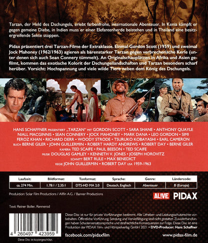 Tarzan - Die schärfsten Abenteuer / Drei spannende Tarzan-Abenteuer in brillanter HD-Qualität (Pidax Film-Klassiker)