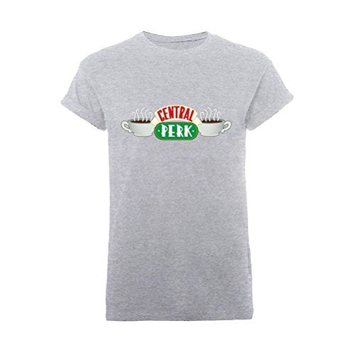 FRIENDS - CENTRAL PERK (ROLLED SLEEVE) GREY T-Shirt X-Large - CENTRAL PERK (ROLLED SLEEVE)