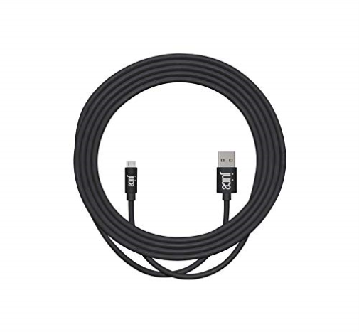 Usb-A To Micro Usb 3M Black Rounded Cable