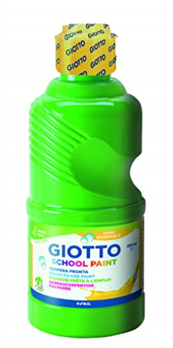 Flacone 250Ml Tempera Verde Lavabil