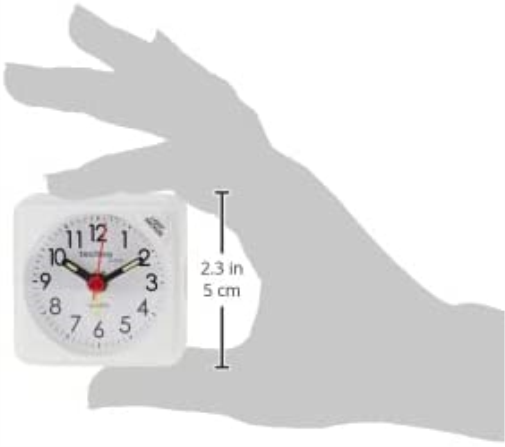 Quarzwecker Analog, Weiss