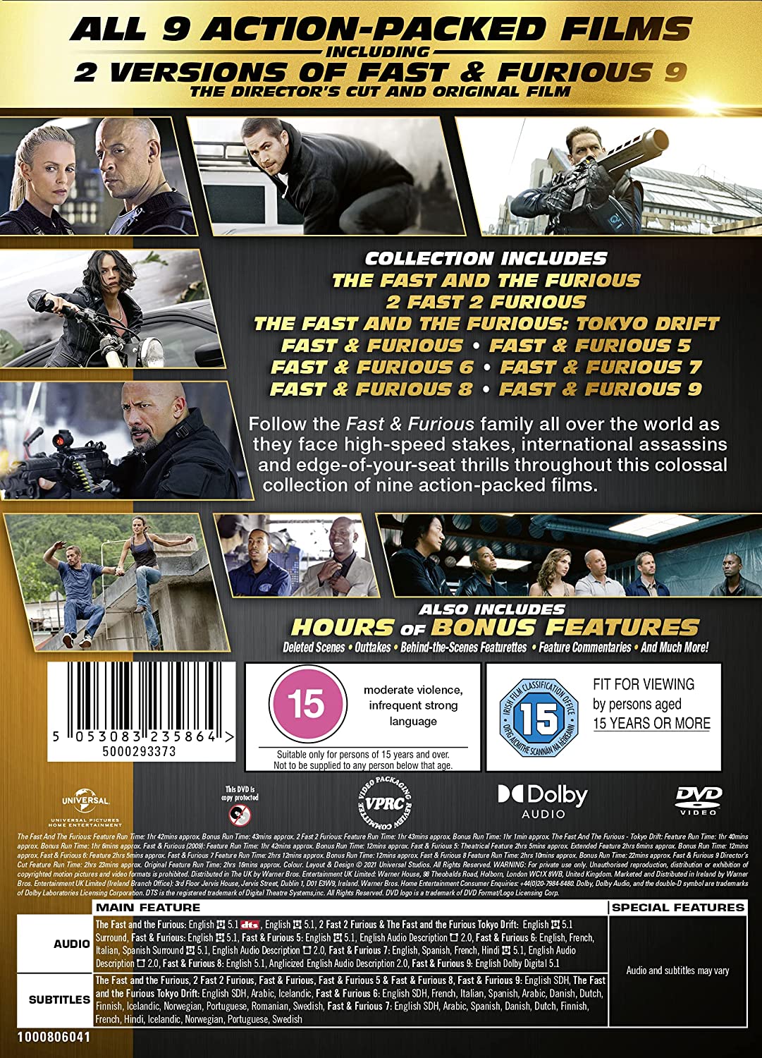 Fast & Furious: 9-movie Collection