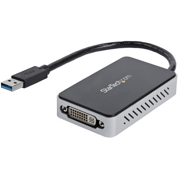 StarTech.com USB 3.0 to DVI Adapter with 1-Port USB Hub – 1920x1200